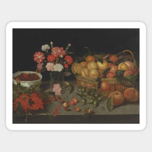 Apricots in a Woven Basket by Peter Binoit Sticker